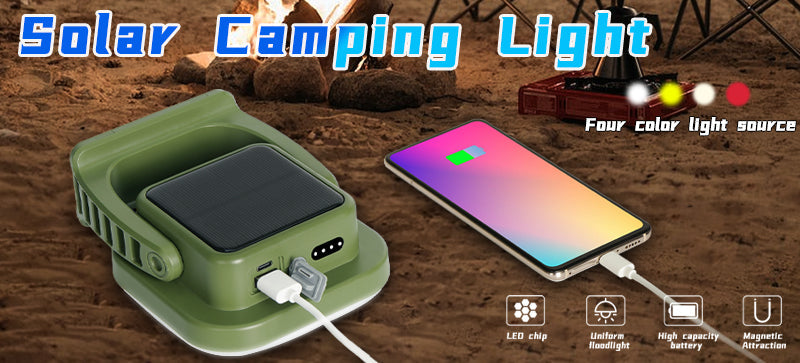 80W Magnetic LED Camping Lamp with Zoom Feature