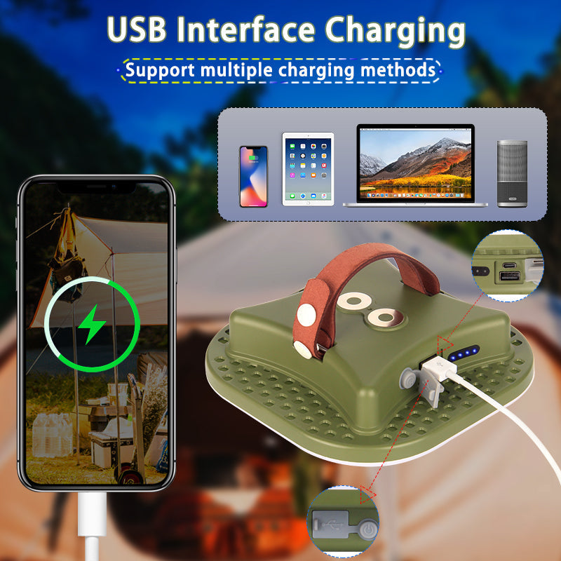 80W Magnetic LED Camping Lamp with Zoom Feature