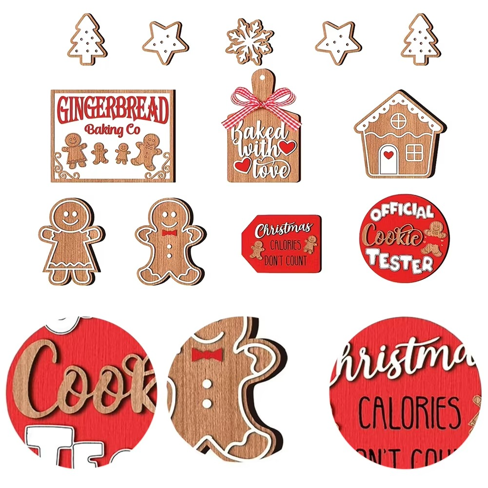 Rustic-Themed Christmas Decoration Accessory Set
