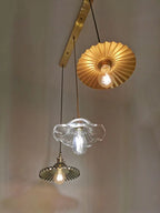 Nordic LED Pendant Light | Vibrant Glass and Copper Fixture for Bedroom, Living Room, and Bar