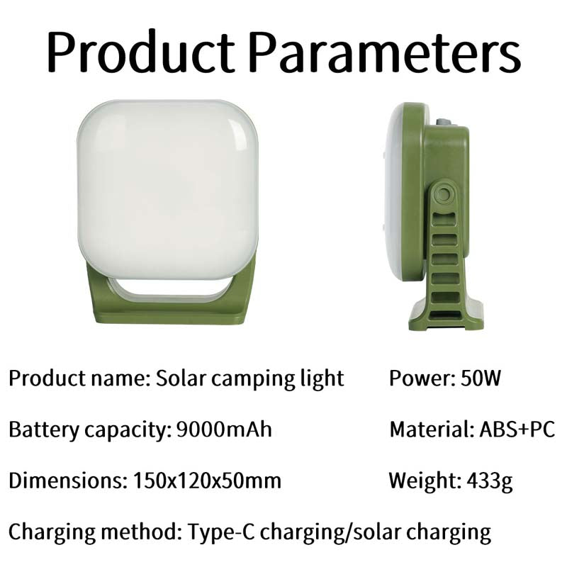 80W Magnetic LED Camping Lamp with Zoom Feature