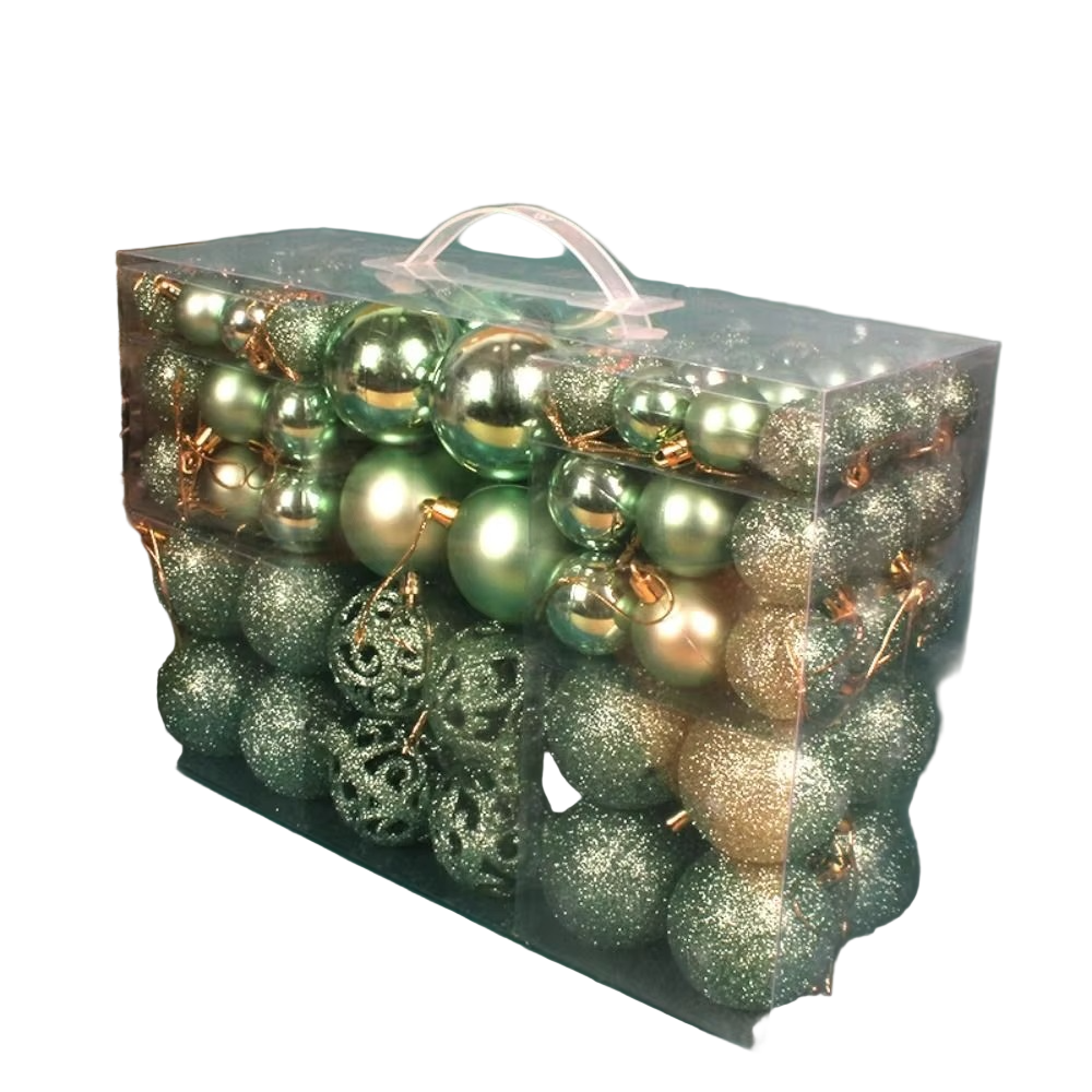 Set of Oversized Christmas Ornaments for Festive Celebrations