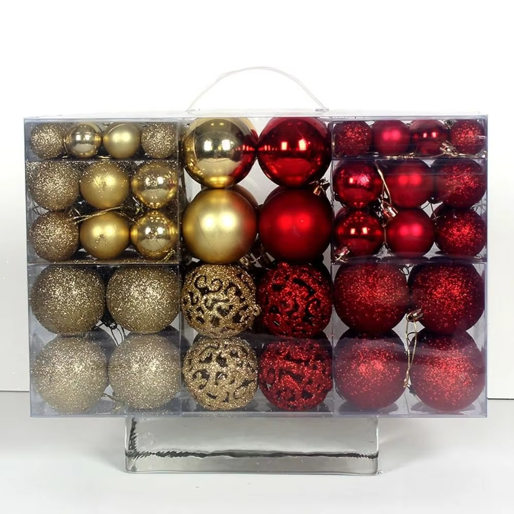 Set of Oversized Christmas Ornaments for Festive Celebrations