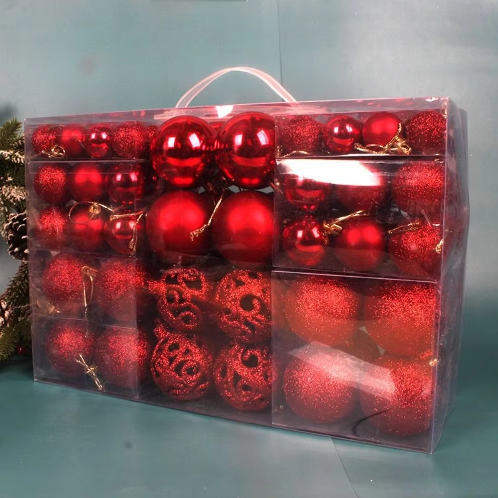 Set of Oversized Christmas Ornaments for Festive Celebrations