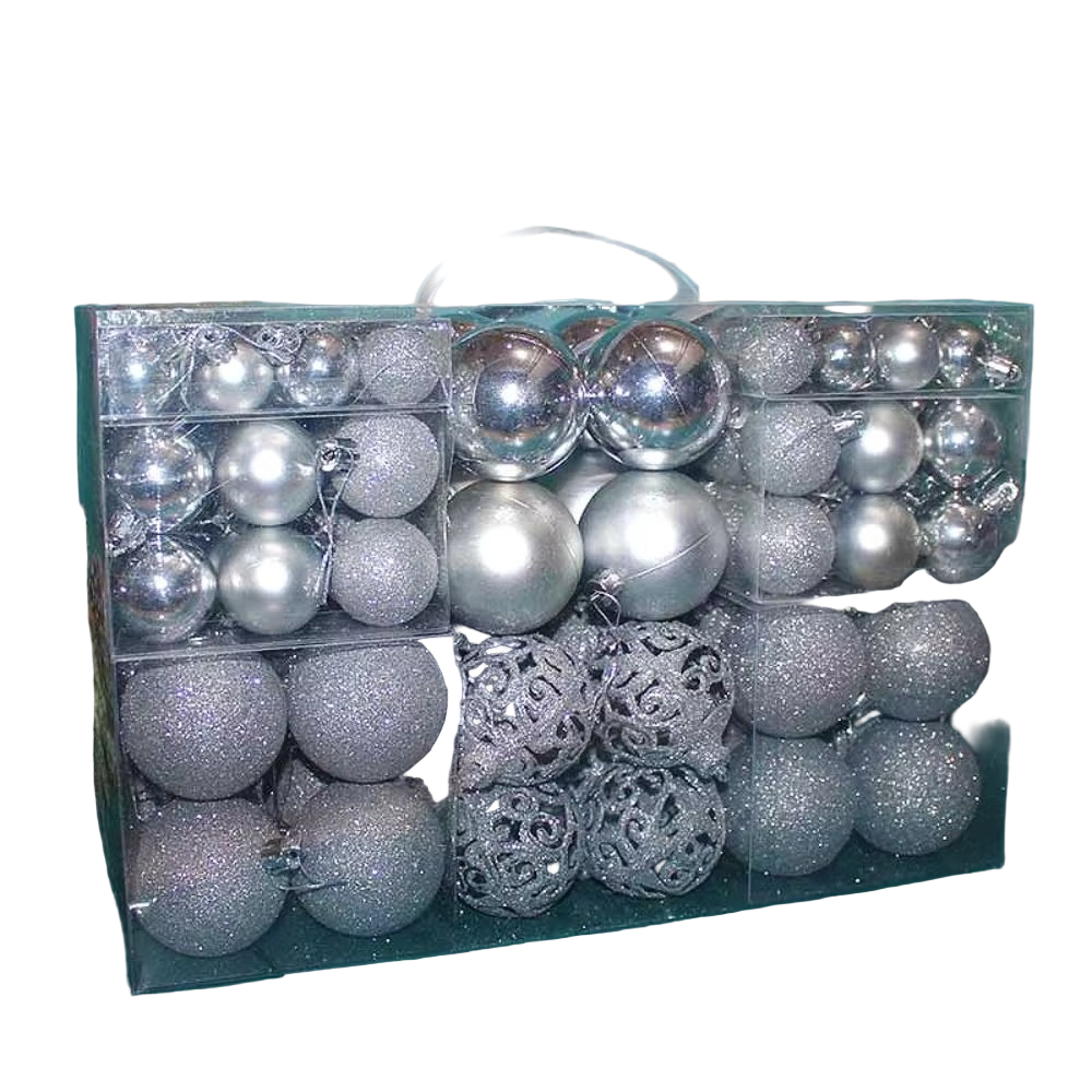 Set of Oversized Christmas Ornaments for Festive Celebrations