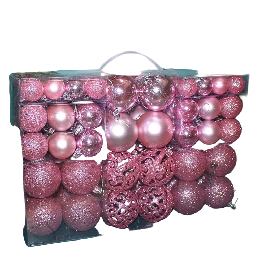 Set of Oversized Christmas Ornaments for Festive Celebrations