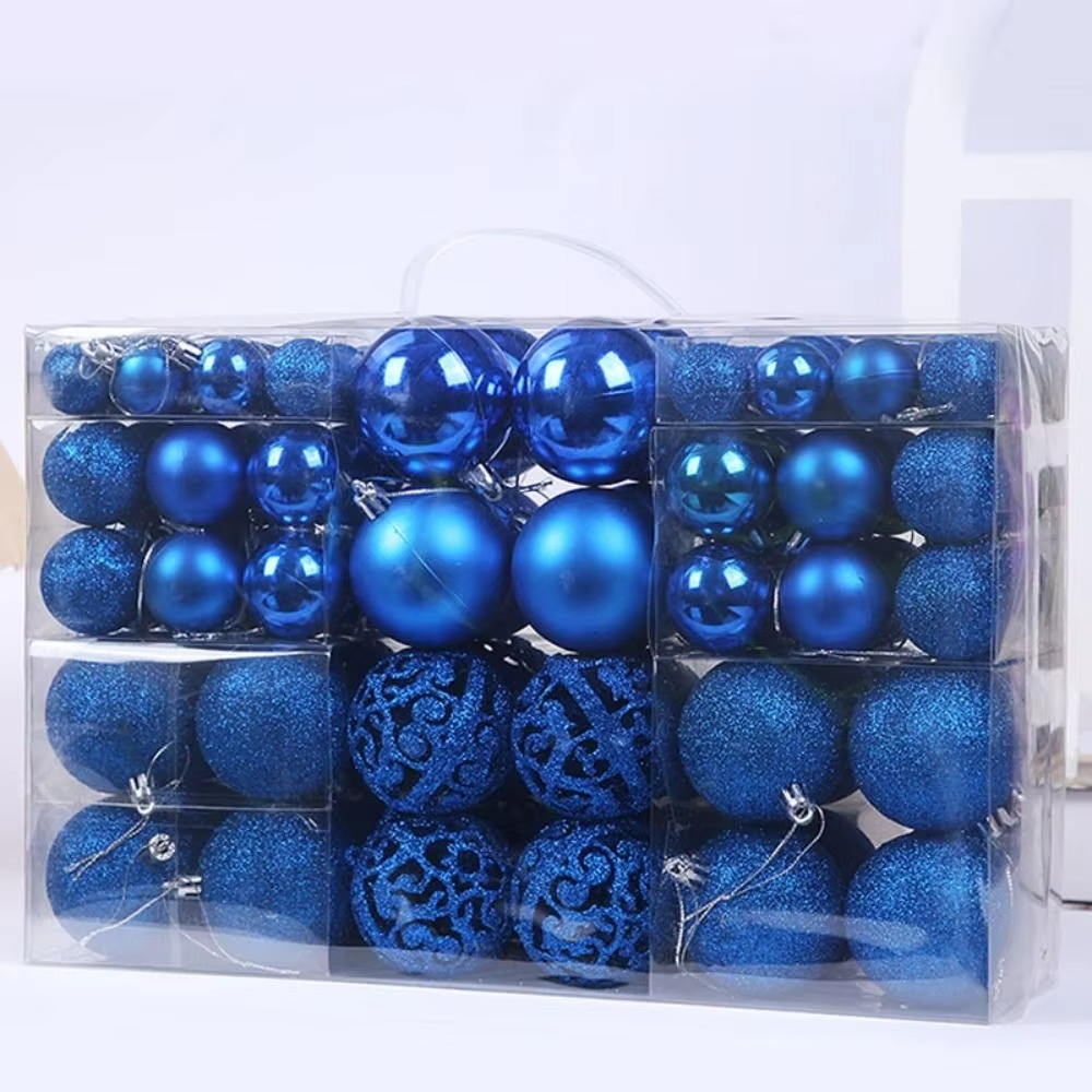 Set of Oversized Christmas Ornaments for Festive Celebrations