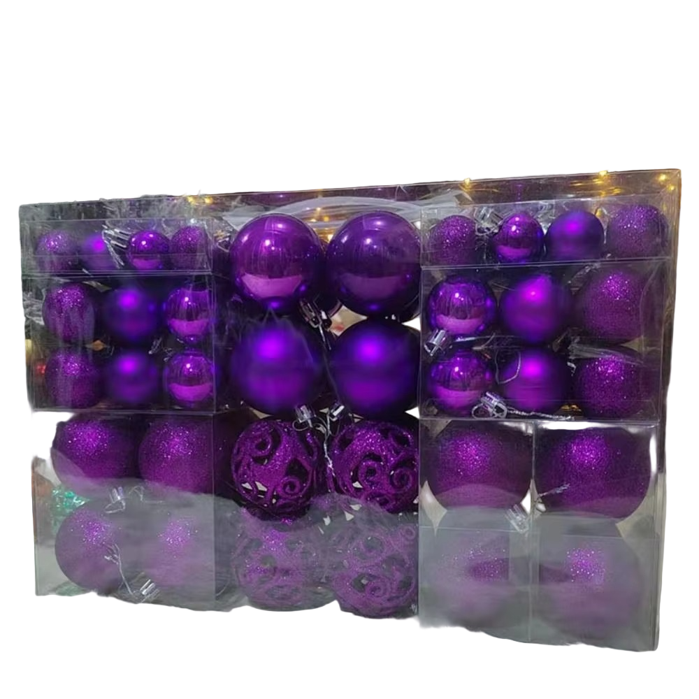 Set of Oversized Christmas Ornaments for Festive Celebrations