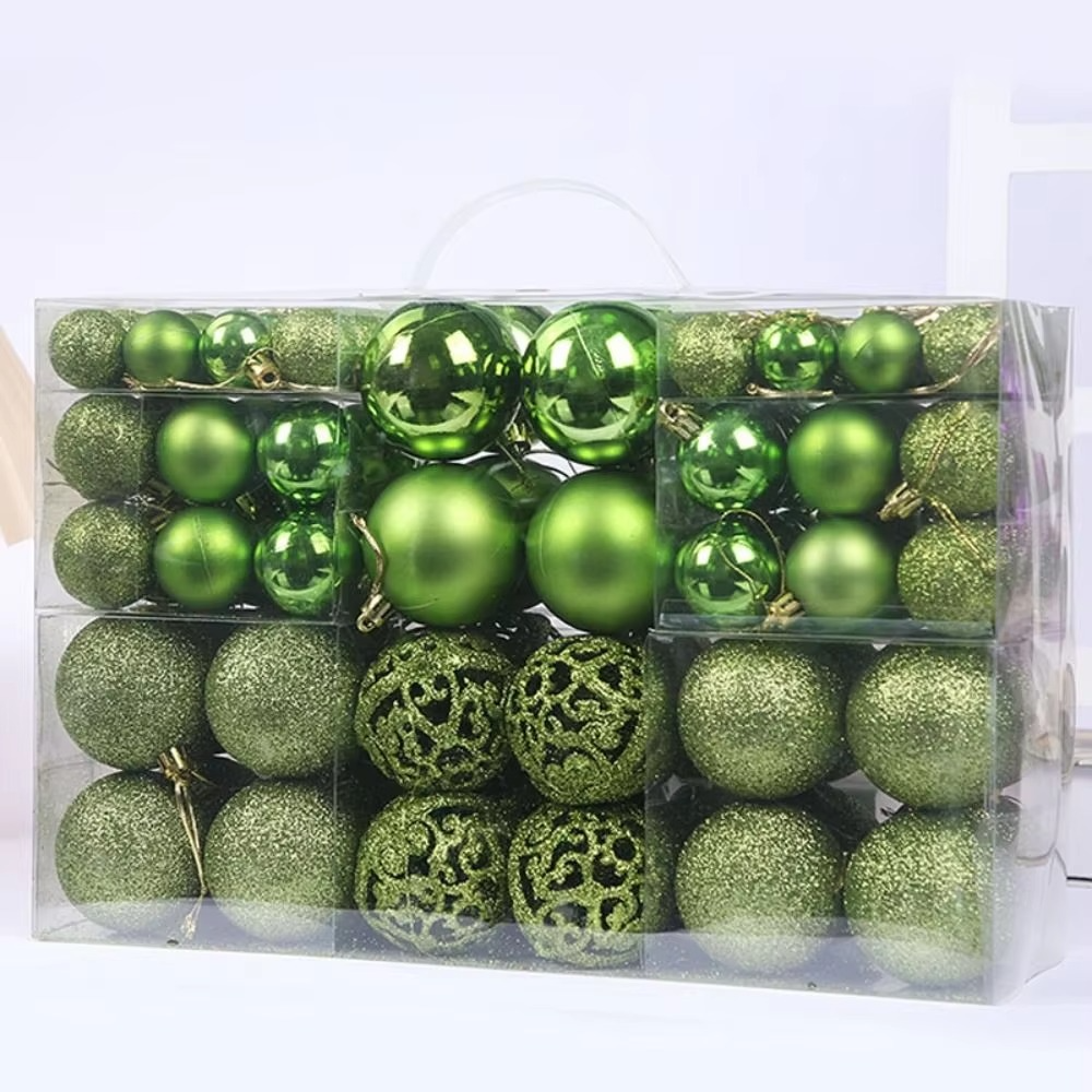 Set of Oversized Christmas Ornaments for Festive Celebrations