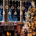 Illuminated Christmas Wish Ring with 10 Mini Figures