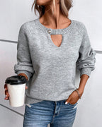 Solid Color Long Sleeve Sweater