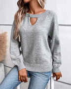Solid Color Long Sleeve Sweater