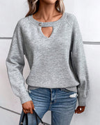 Solid Color Long Sleeve Sweater