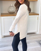 Classic Long Sleeve Plain Sweatshirt