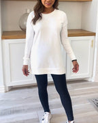 Classic Long Sleeve Plain Sweatshirt