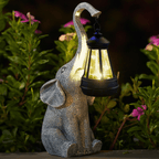Solar-Powered Elephant Glow - Ambient Garden Lantern