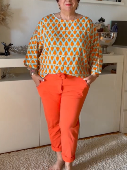 Chic Vibrant Autumn Blouse