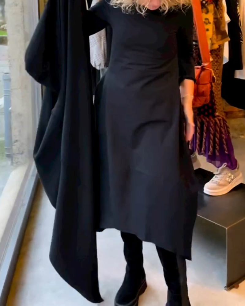 Chic Solid-Colored Dress