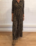 Chic Long-Sleeve Maxi Dress
