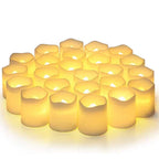 GlowFlicker - 24-Piece Flameless LED Candle Set