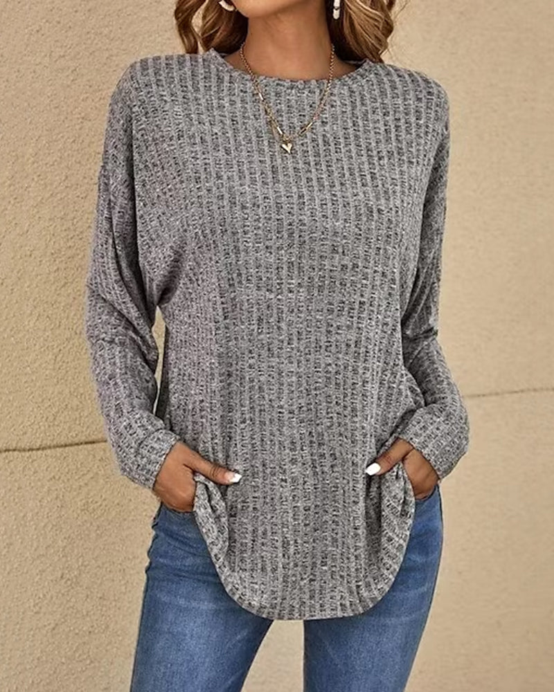 Eleonora | Long Sleeve Round Neck Top