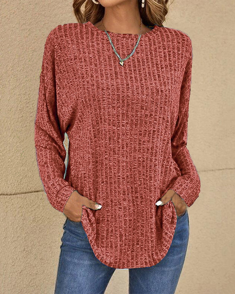 Eleonora | Long Sleeve Round Neck Top