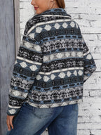 Eline | Tribal Print Fleece Jacket