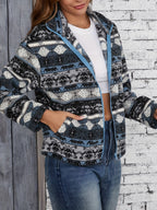 Eline | Tribal Print Fleece Jacket