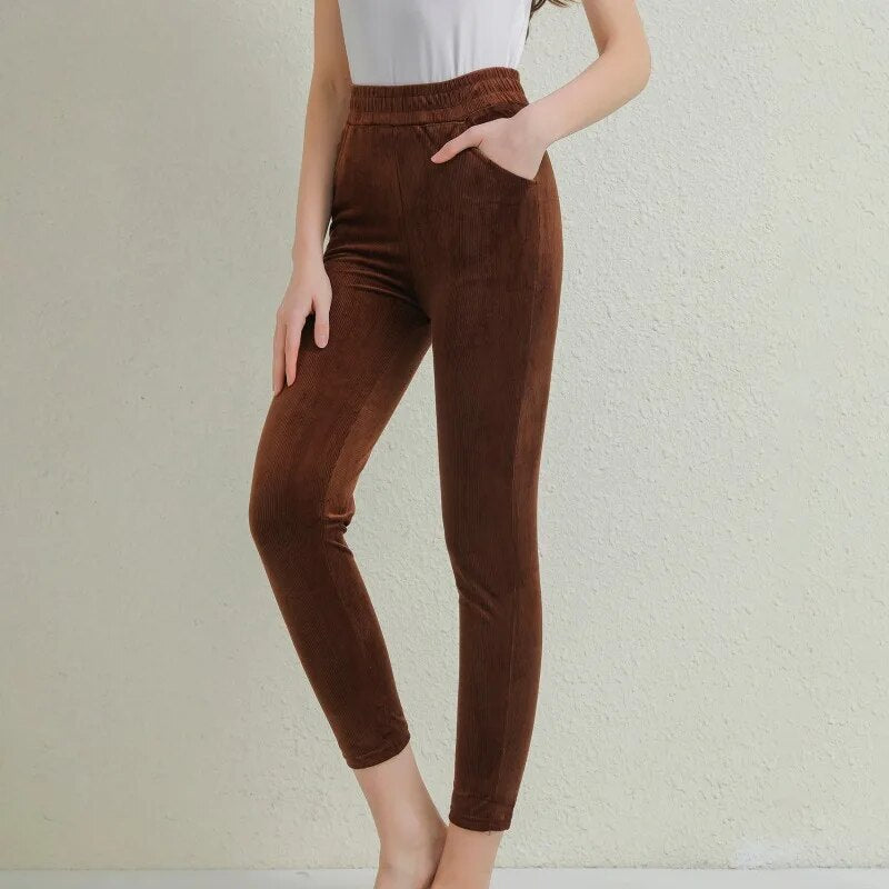 Elise | Women's Cozy Corduroy Trousers