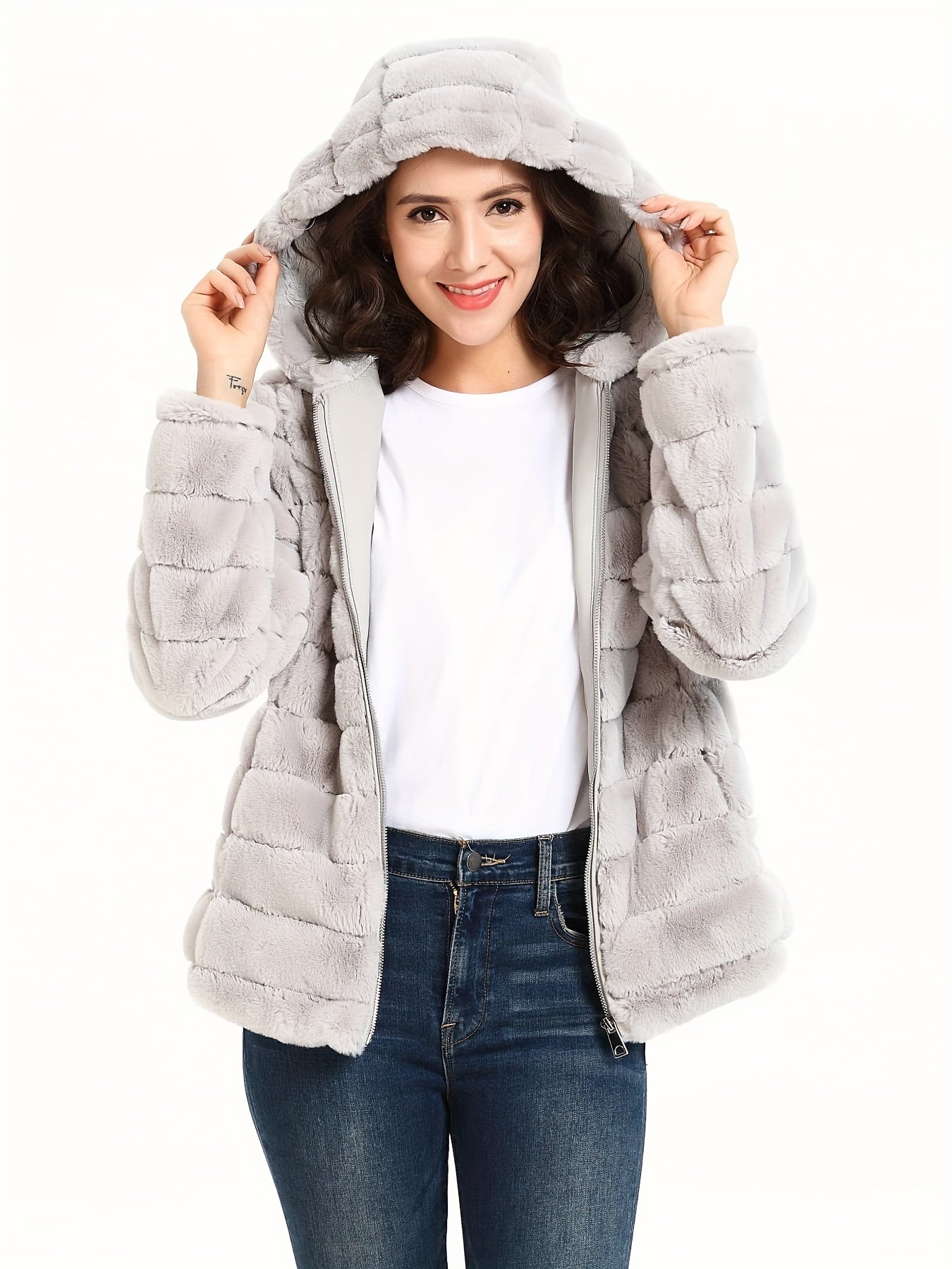 Elise | Chic Solid Color Teddy Coat