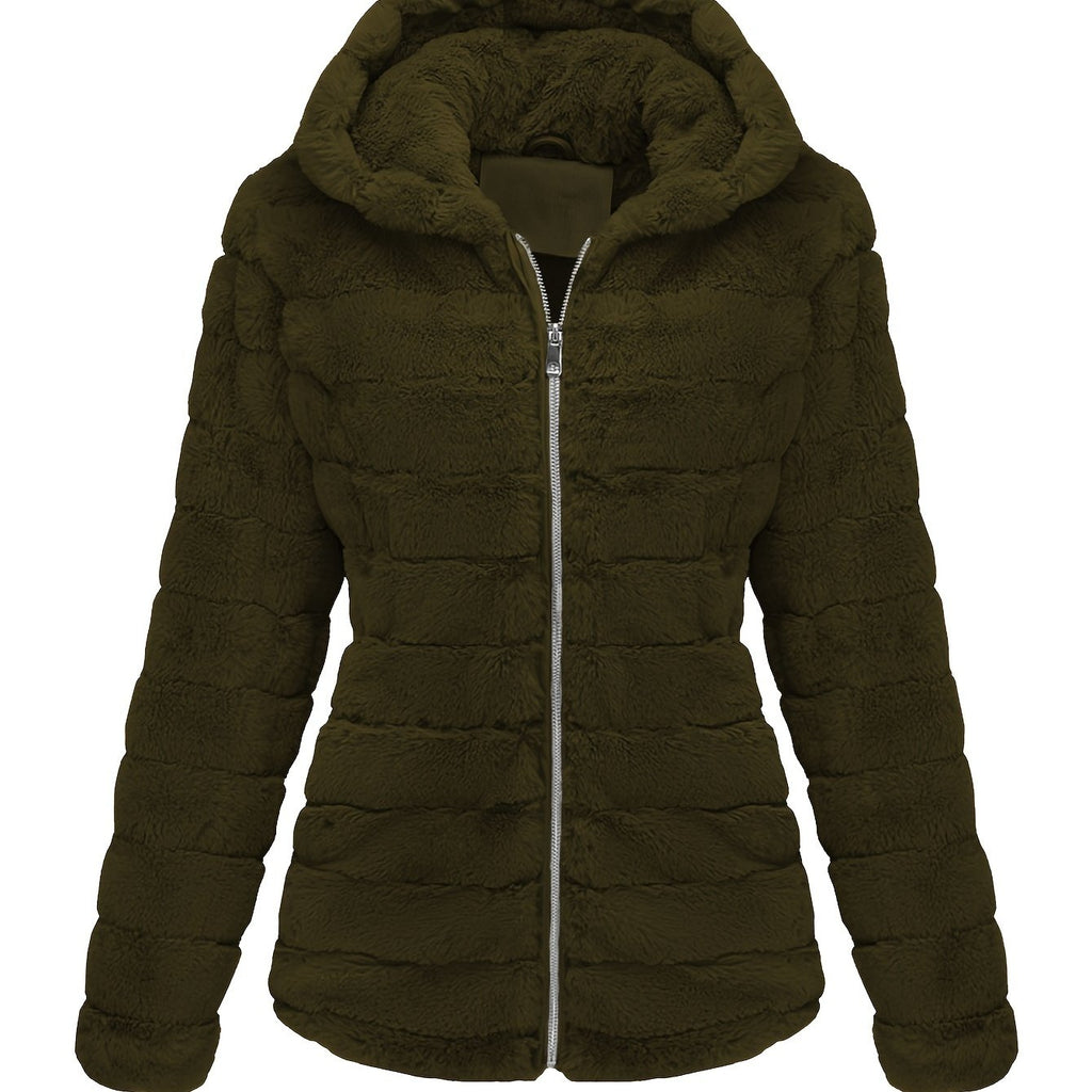 Elise | Chic Solid Color Teddy Coat
