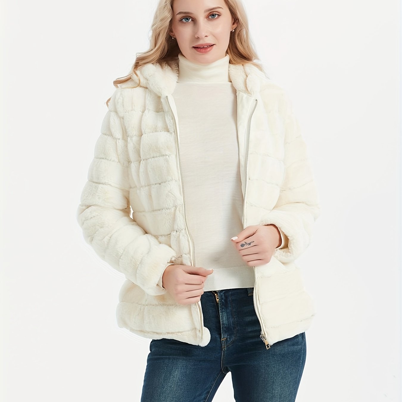 Elise | Chic Solid Color Teddy Coat