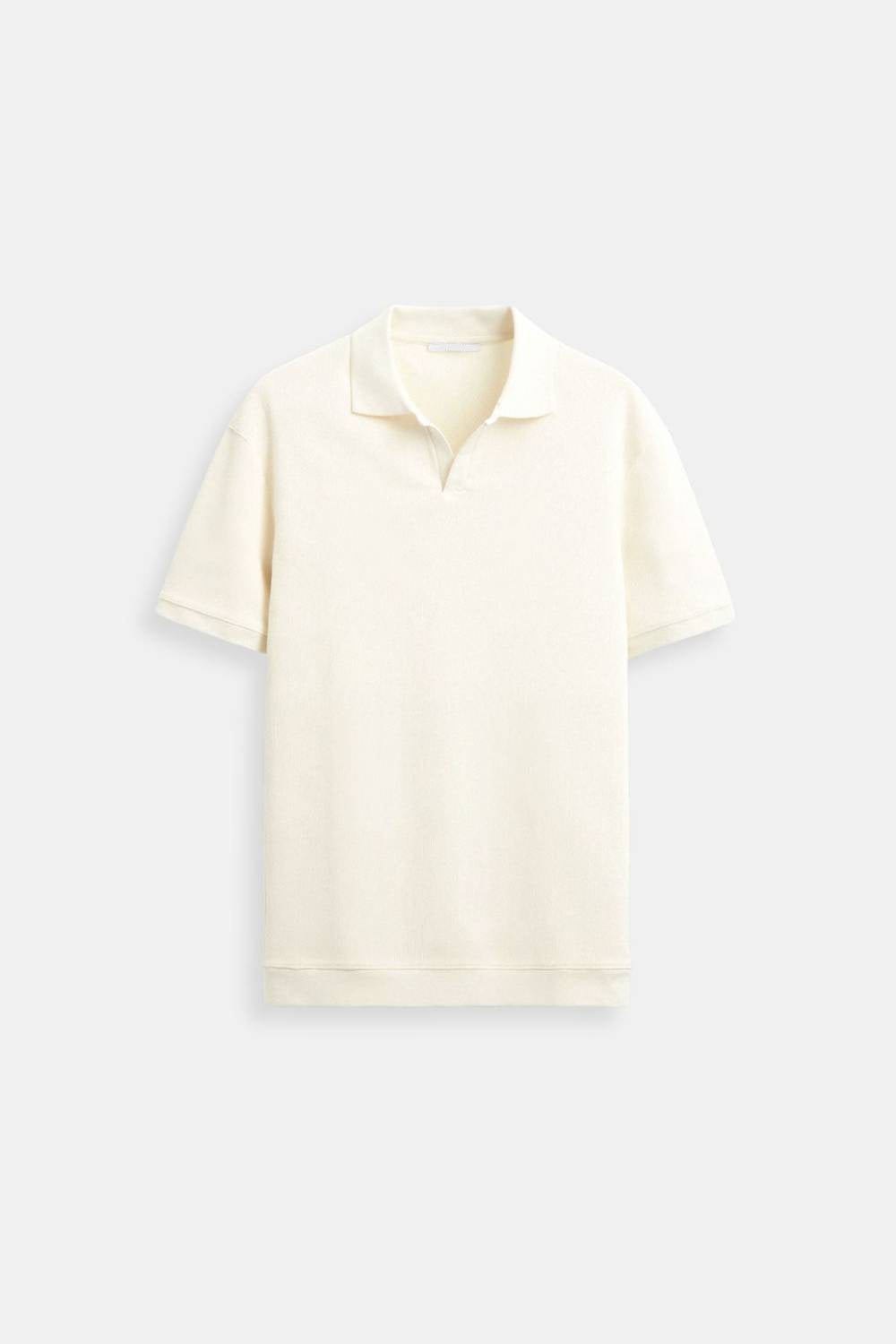 Emil | Textured Wool Polo T-Shirt