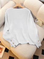 Emma | Stylish V-Neck Knit Sweater with Long Sleeves