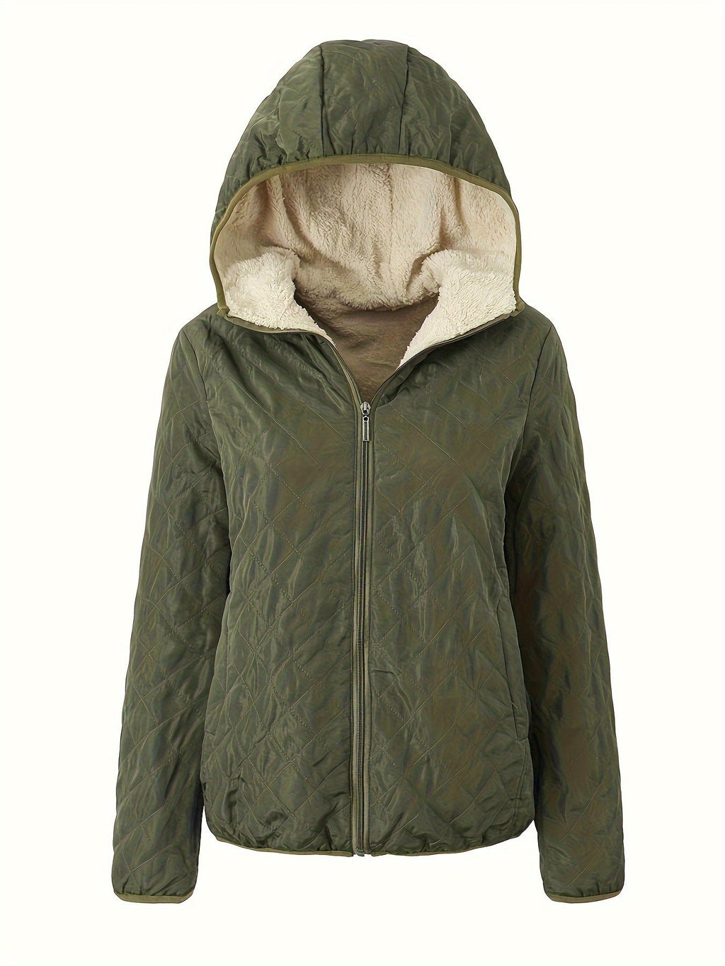Emma | Hooded Padded Jacket with Zipper