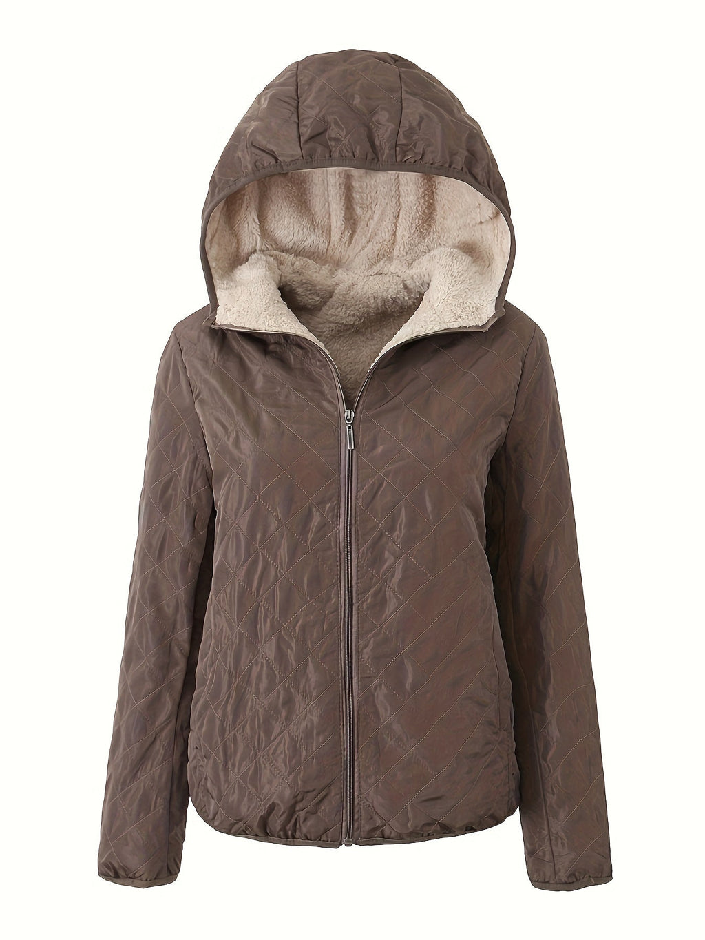 Emma | Hooded Padded Jacket with Zipper