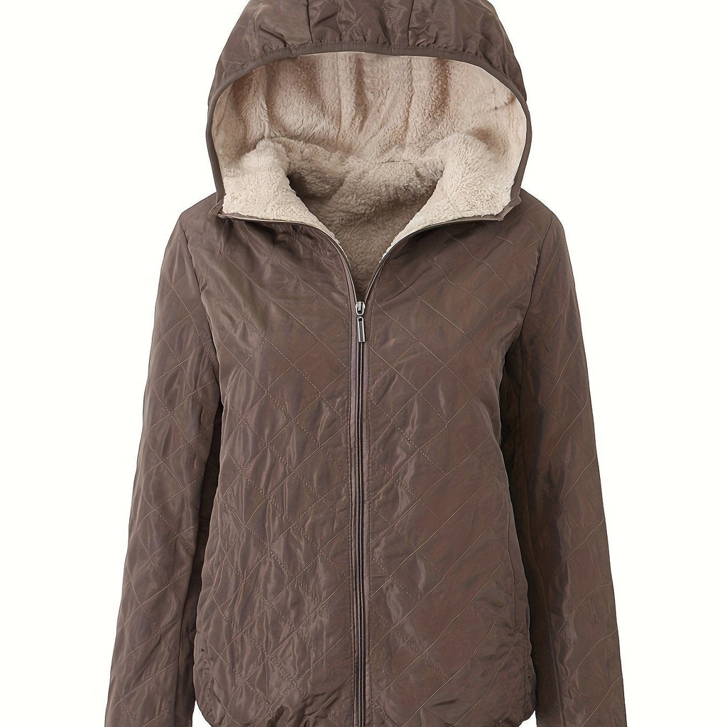 Emma | Hooded Padded Jacket with Zipper