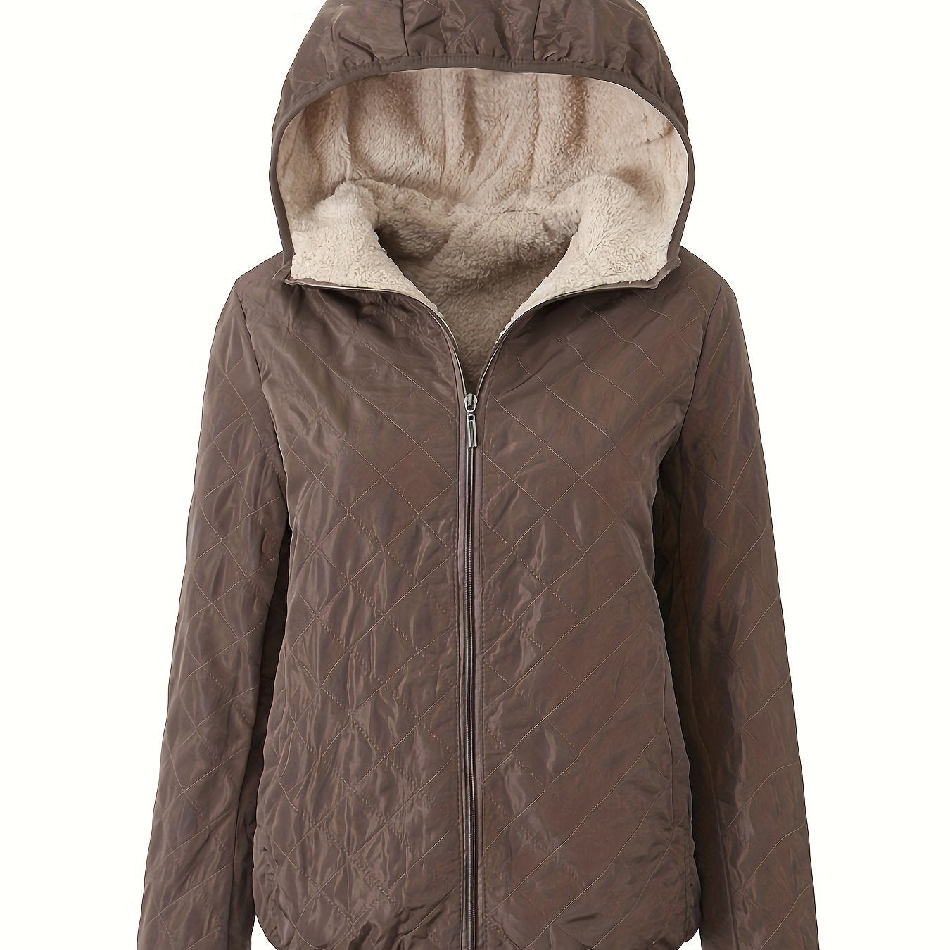 Emma | Hooded Padded Jacket with Zipper