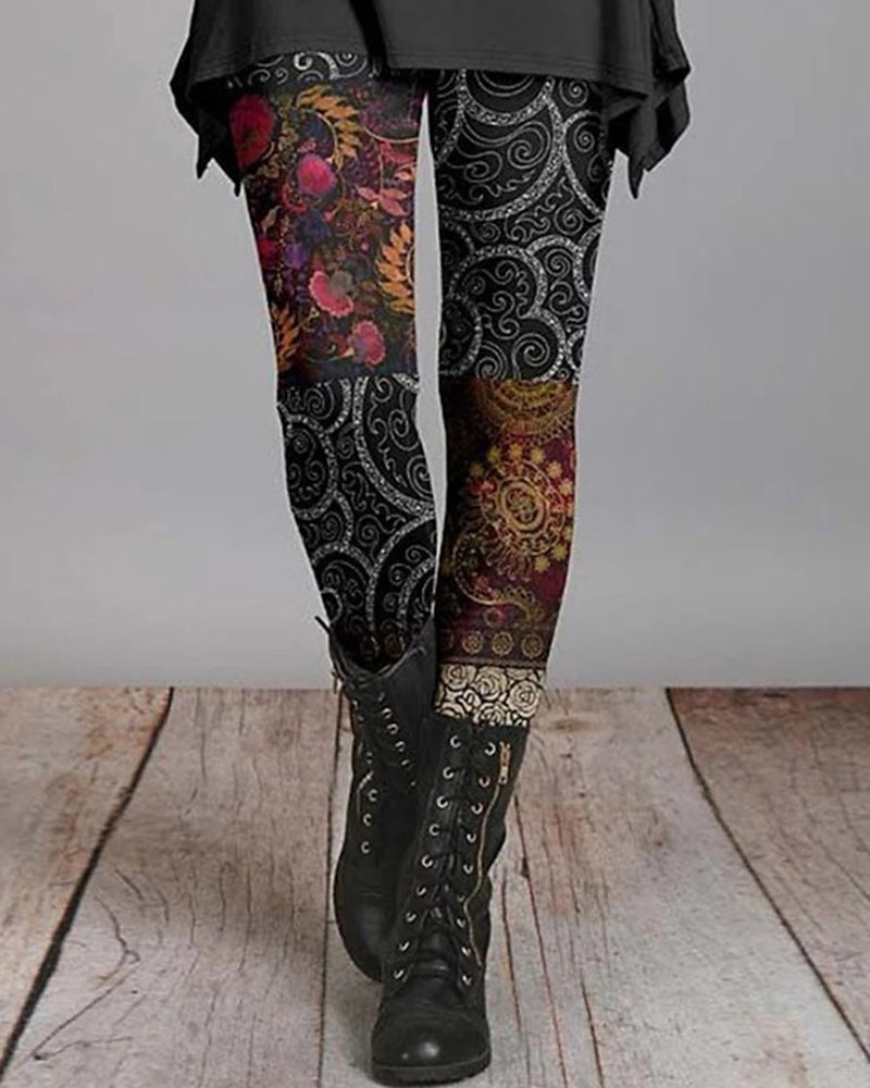 Erna | Women's Ethnic-Style Retro Leggings
