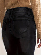 Eva | High-Waisted Flared Jeans with Double Button Detail