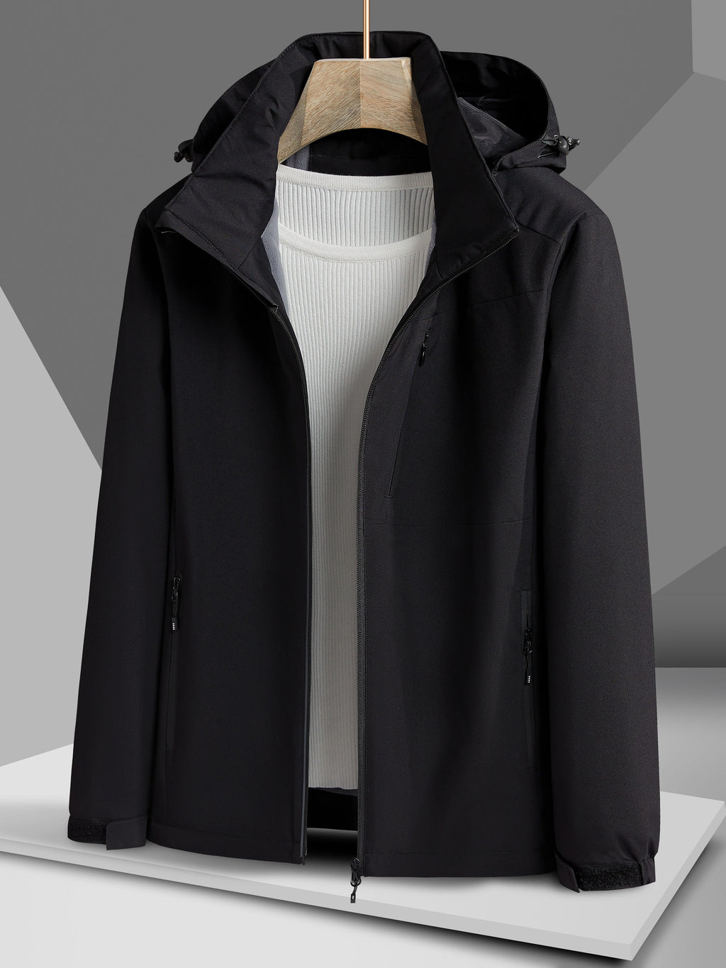 Evelien | Waterproof and Windproof Outdoor Jacket with Fleece Lining and Hood