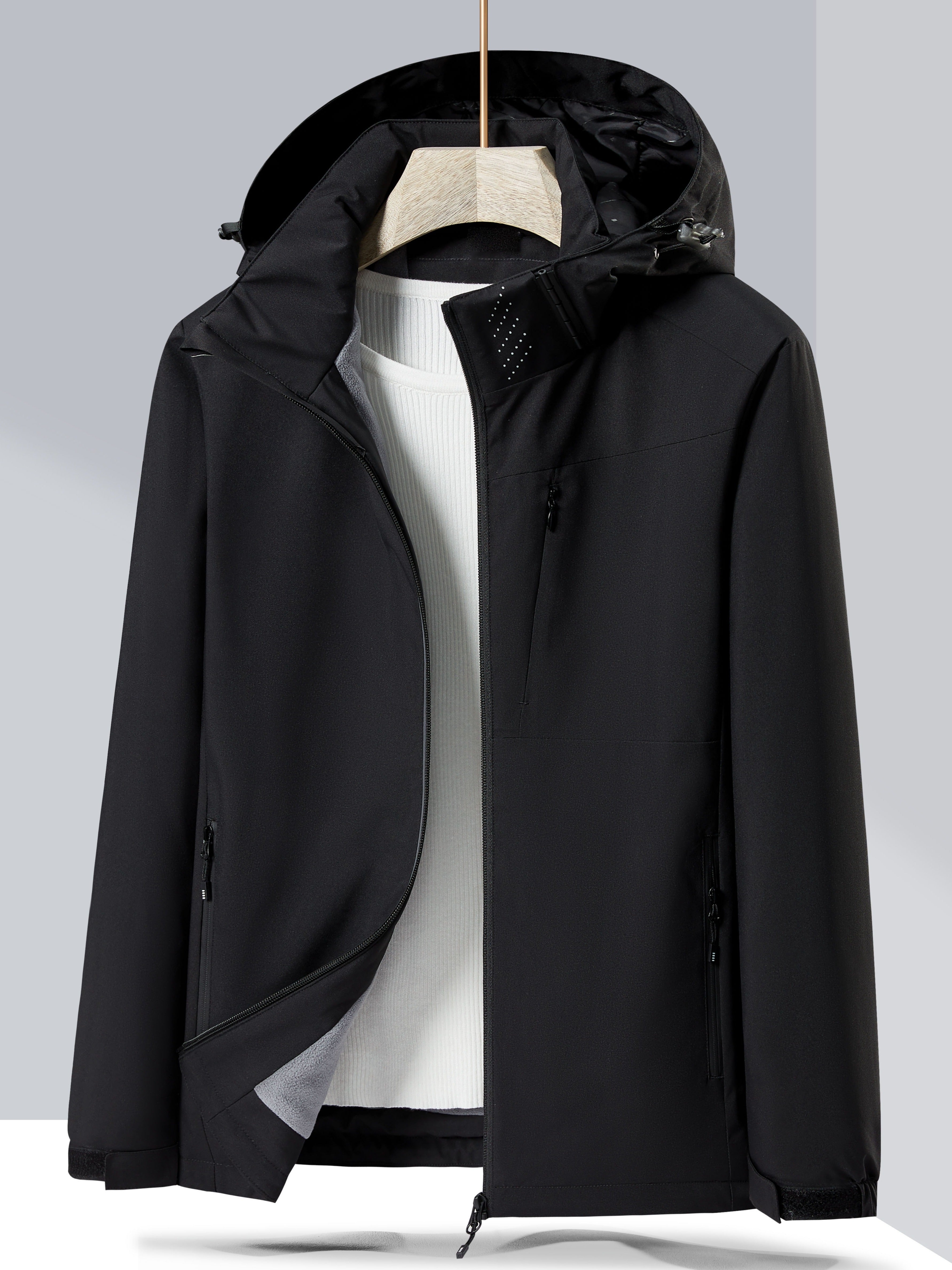 Evelien | Waterproof and Windproof Outdoor Jacket with Fleece Lining and Hood