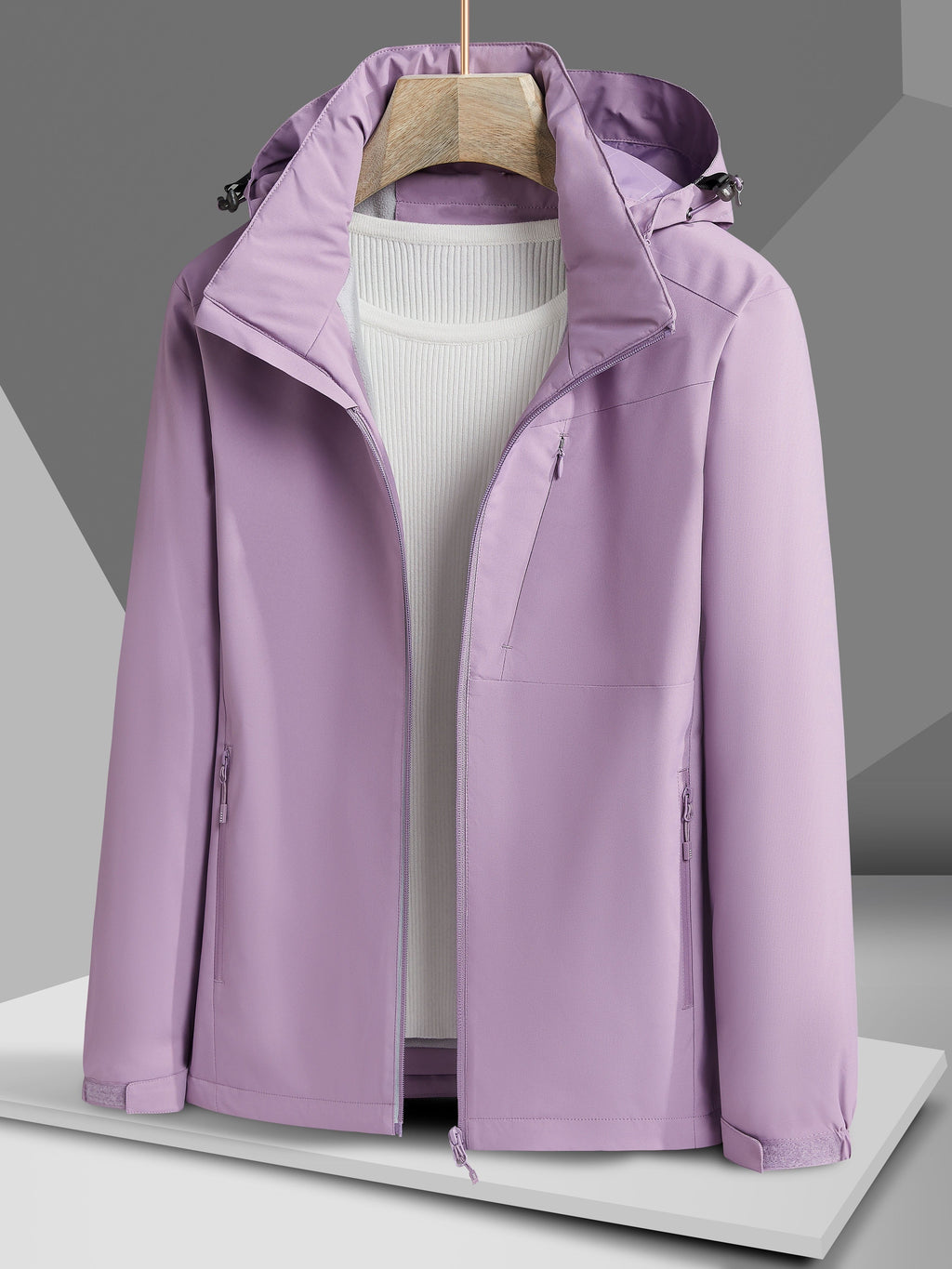Evelien | Waterproof and Windproof Outdoor Jacket with Fleece Lining and Hood