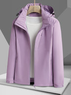 Evelien | Waterproof and Windproof Outdoor Jacket with Fleece Lining and Hood