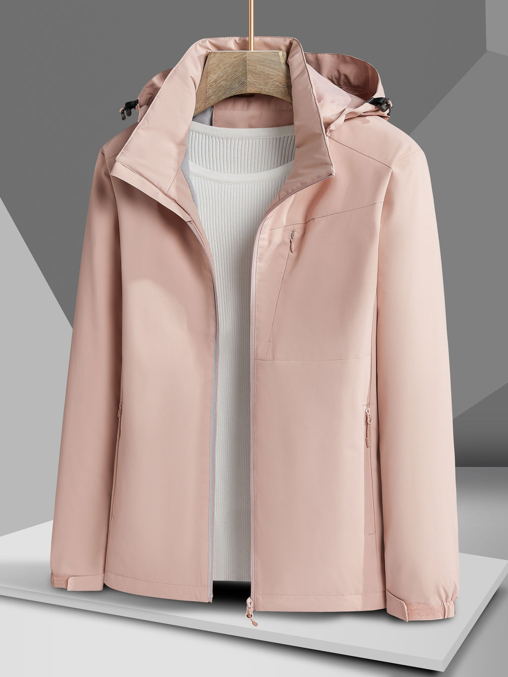 Evelien | Waterproof and Windproof Outdoor Jacket with Fleece Lining and Hood