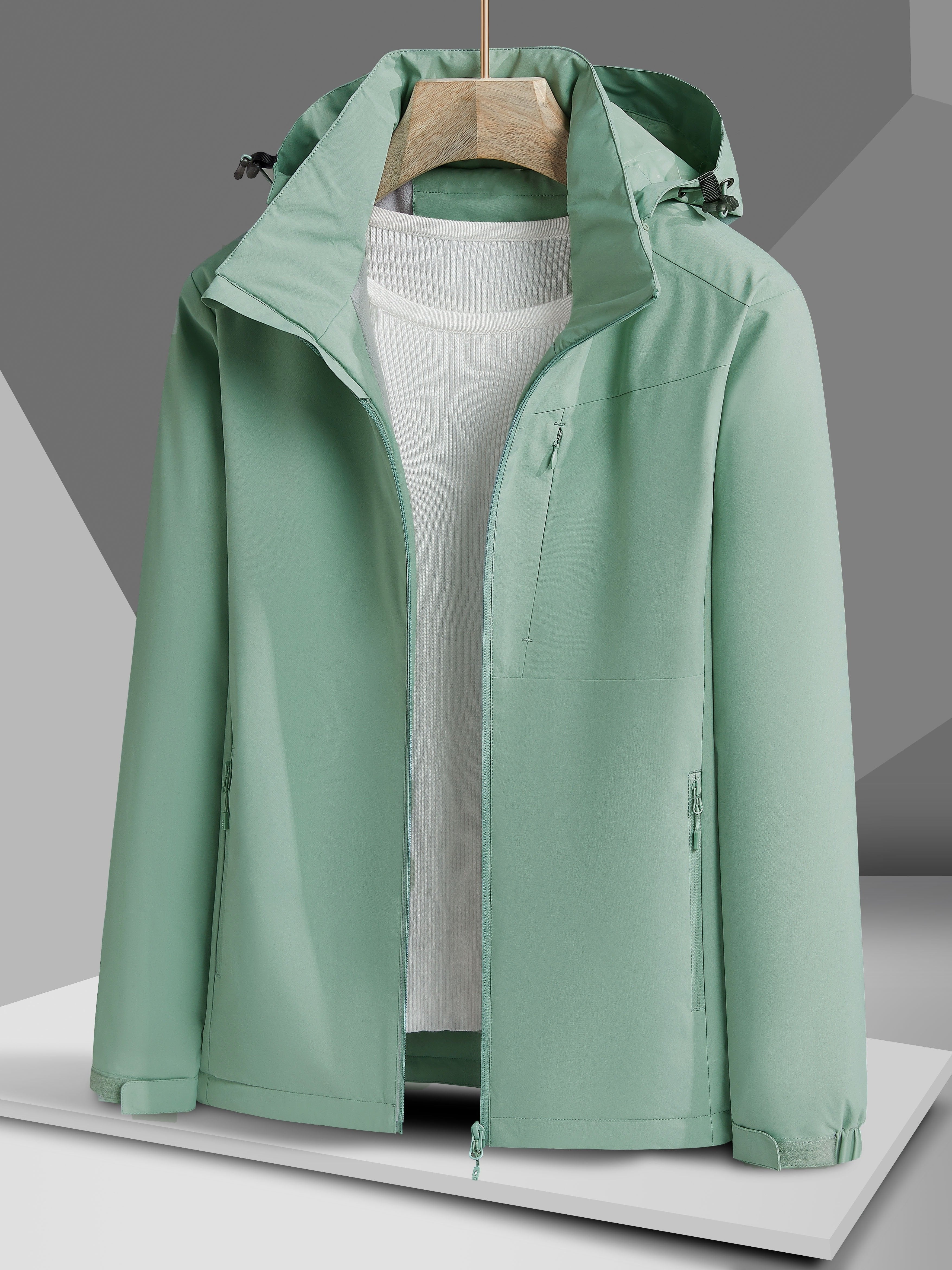 Evelien | Waterproof and Windproof Outdoor Jacket with Fleece Lining and Hood