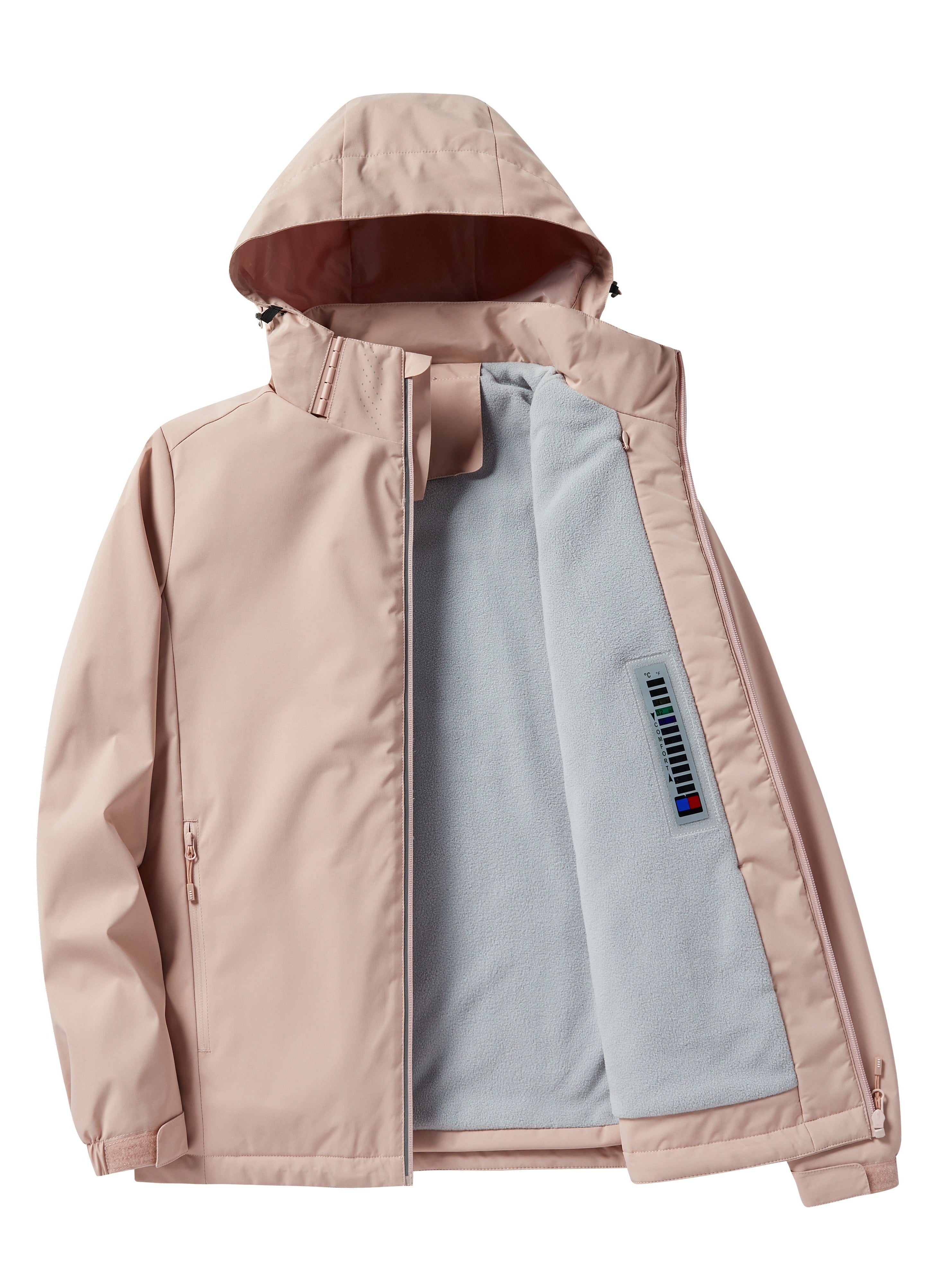 Evelien | Waterproof and Windproof Outdoor Jacket with Fleece Lining and Hood