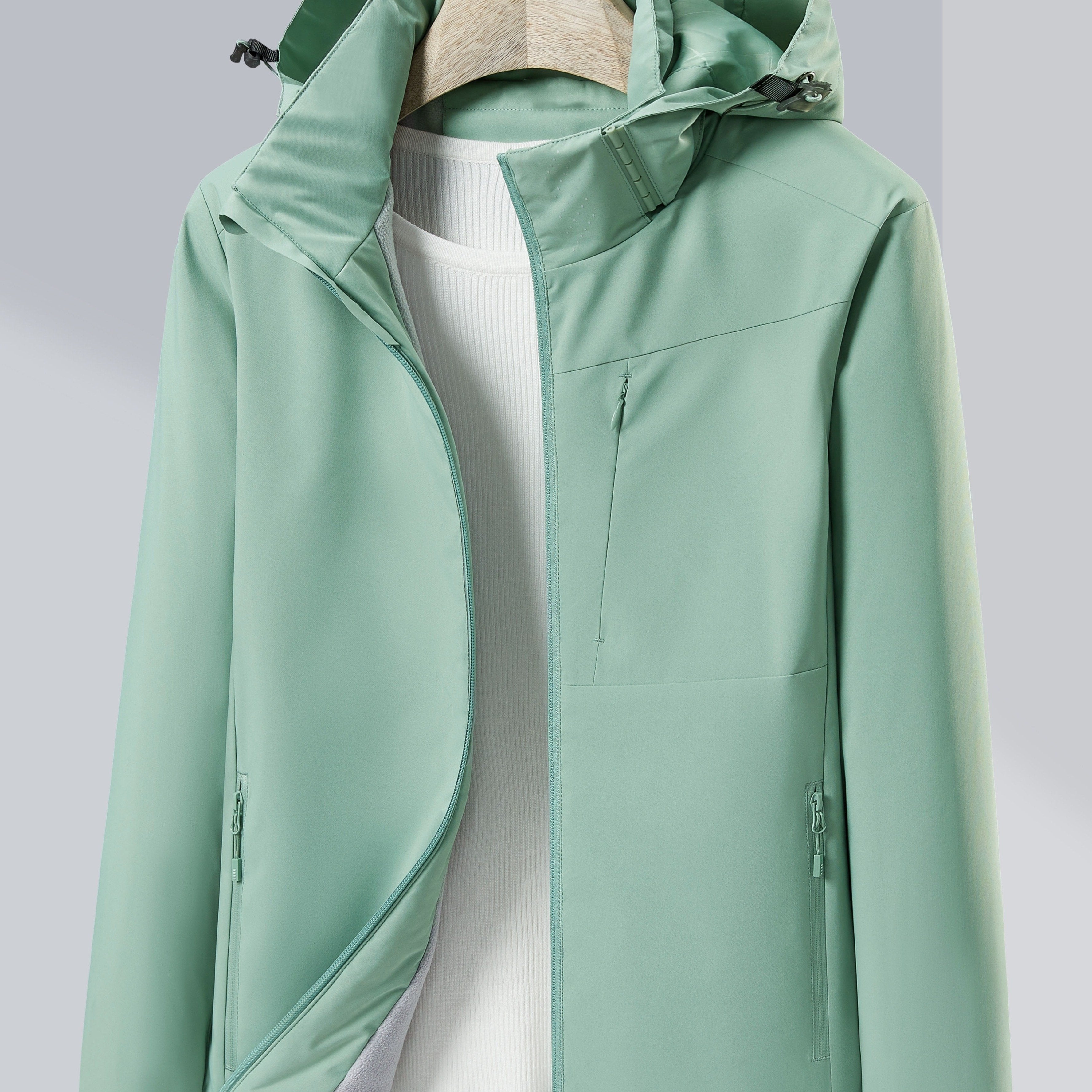 Evelien | Waterproof and Windproof Outdoor Jacket with Fleece Lining and Hood