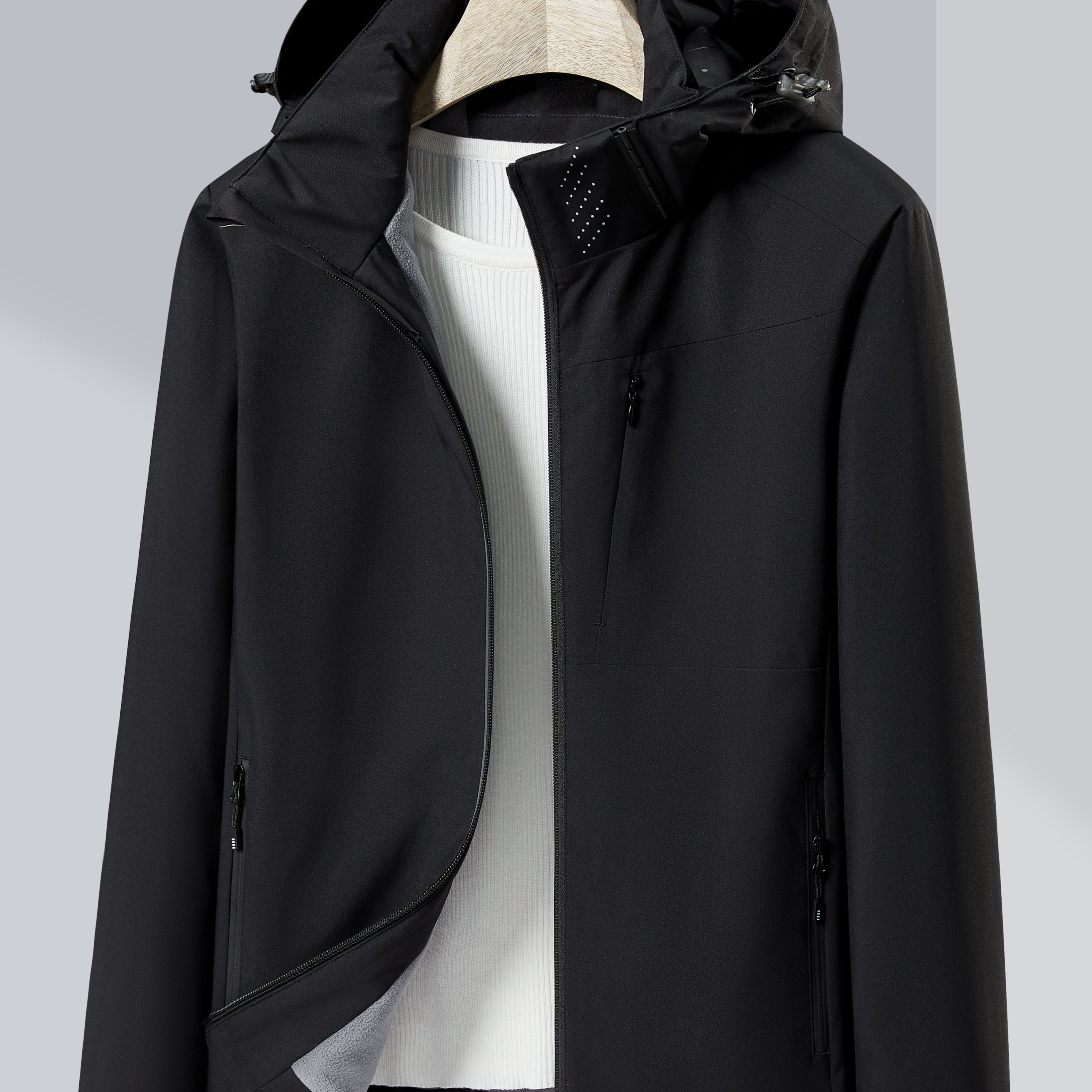 Evelien | Waterproof and Windproof Outdoor Jacket with Fleece Lining and Hood