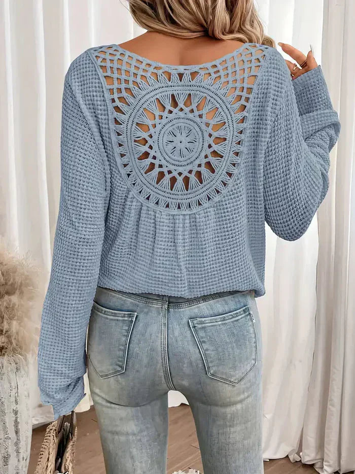 Chloé - Bohemian Crochet Knit Sweater